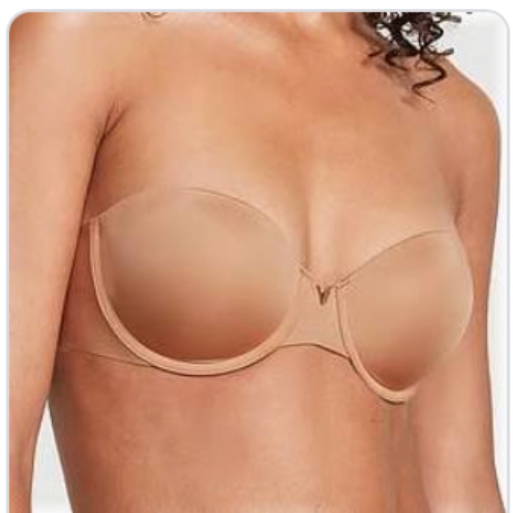 VICTORIA'S SECRET BARE Illusions Smooth Uplift Strapless Bra - 36D/D80